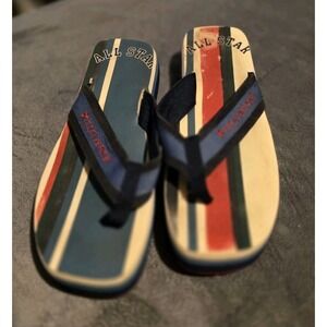 CONVERSE PLATFORM THONG 70's UNISEX SHOES WHITE M 8.5 W 10 Worn Once